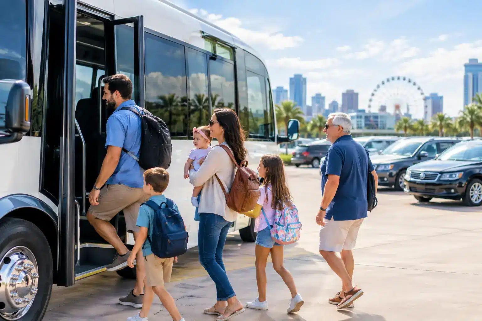 Minibus Versus Multiple Cars for Orlando Groups