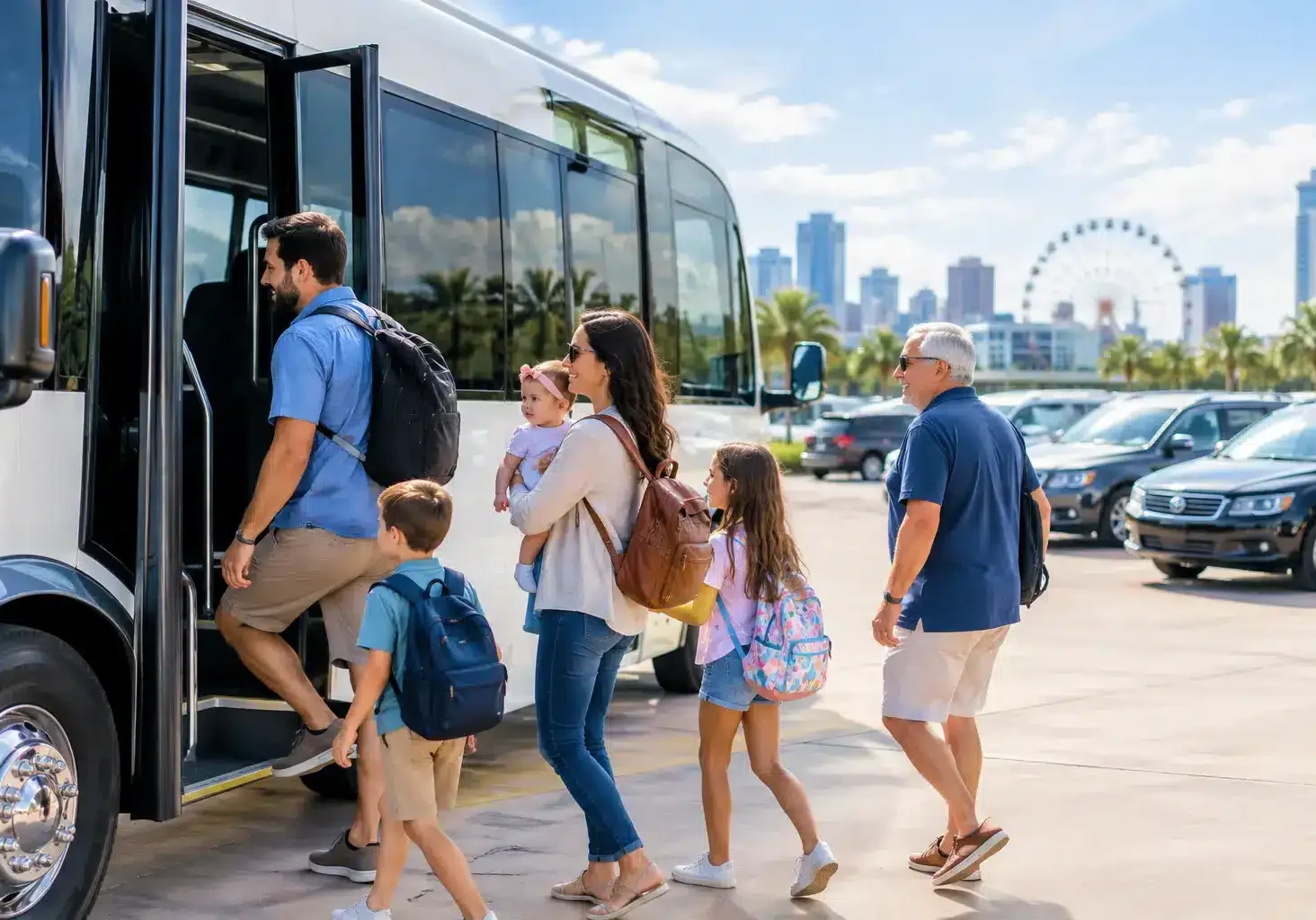 Minibus Versus Multiple Cars for Orlando Groups